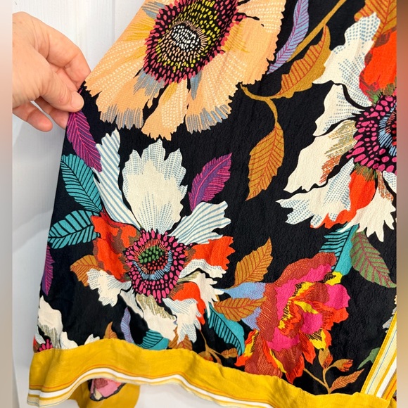 Anthropologie Maeve Botanica Floral Faux Wrap Dress~Size 2 - Picture 3 of 9